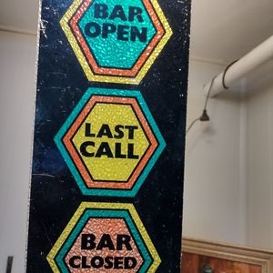 Vintage plastic bar light cover